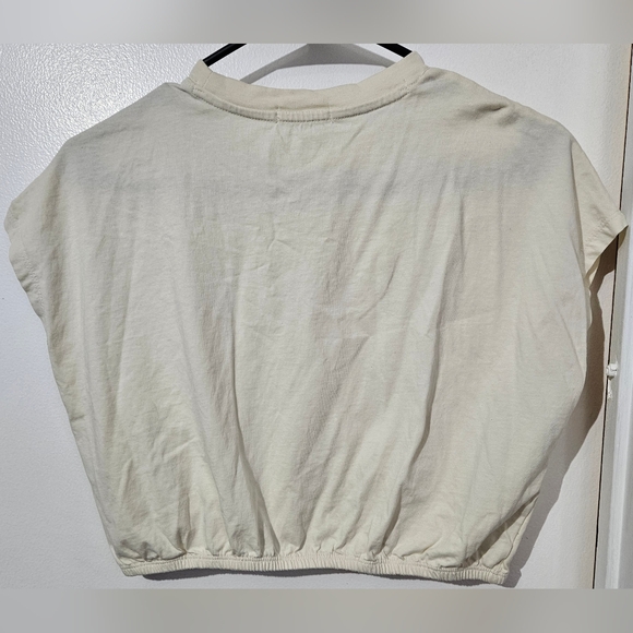 Ardene Cream Casual short sleeve T-Shirt L 11/12 - Picture 4 of 4